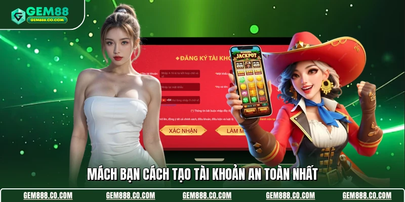 Đăng Ký Gem88 3 Mách bạn cách tạo tài khoản an toàn nhất