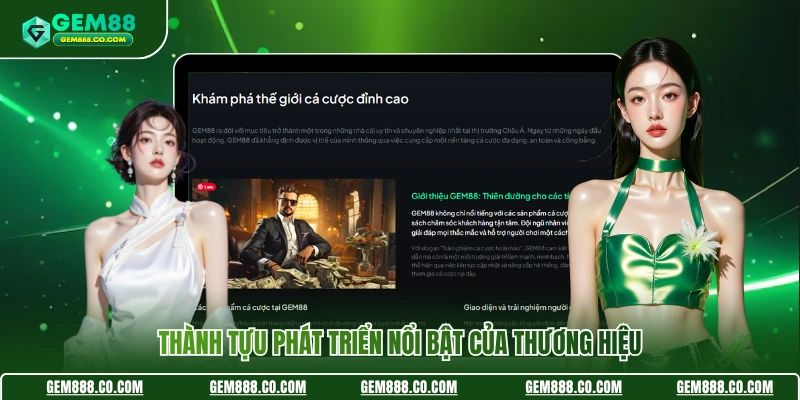 Gem88 14 Thành tựu phát triển nổi bật của thương hiệu